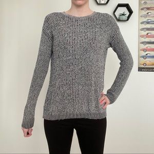 Cozy blue knit sweater